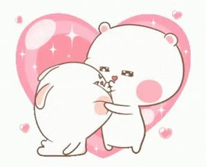 Gif animé amour gros bisous